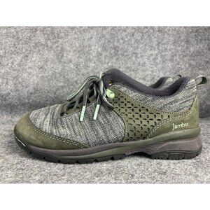 Jambu Zora Shoes Womens Size 8.5 Green Leather Walking Comfort Sneakers